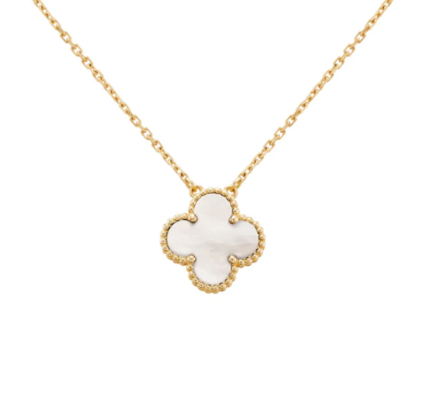 18k Gold Clover Necklace