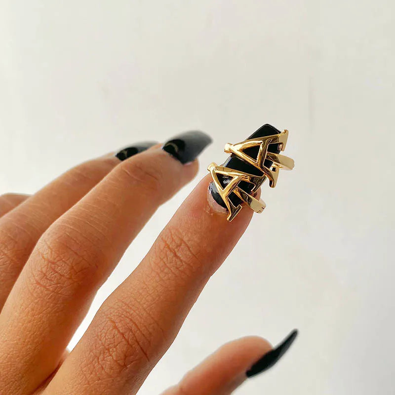 Initial Gold Hoop Earring