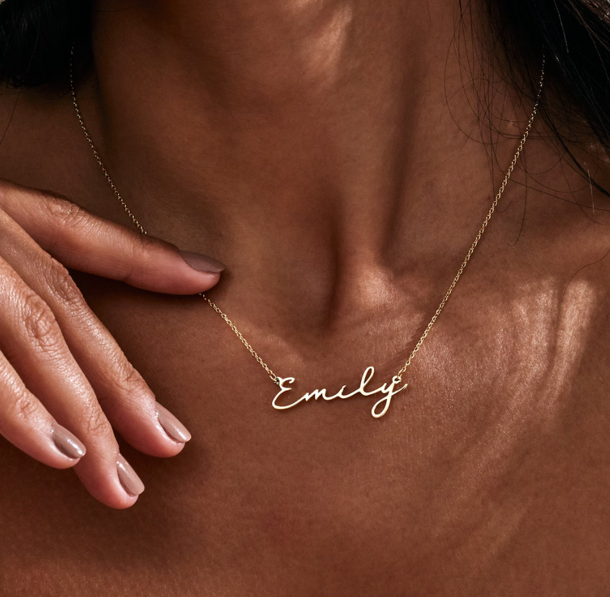 Personalised Name Gold Necklace