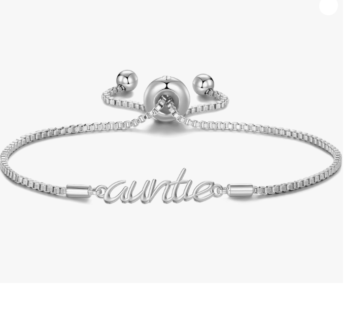 Silver Plated Auntie Cubic Zirconia Bracelet