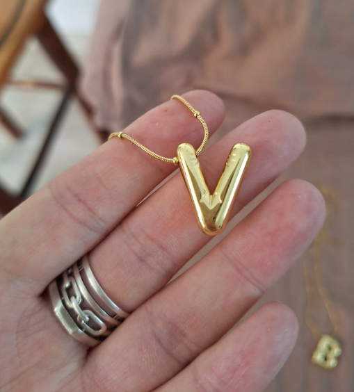 Personalised Initial Bubble Necklace