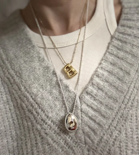 Personalised Initial Bubble Necklace