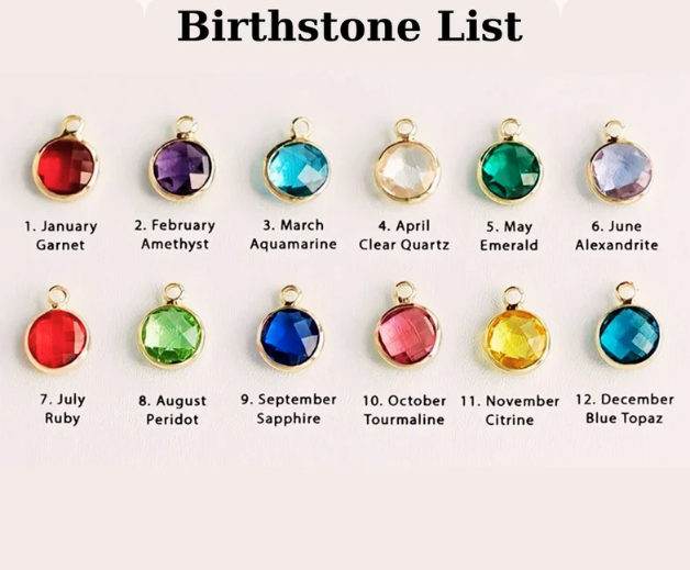 Personalised Eternal Ring Name Birthstone Necklace – 925 Sterling Silver