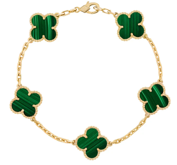 18k Gold Clover Bracelet