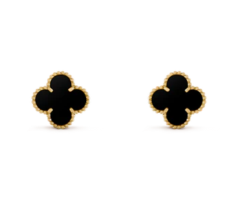 Pearl Gold Clover Earring