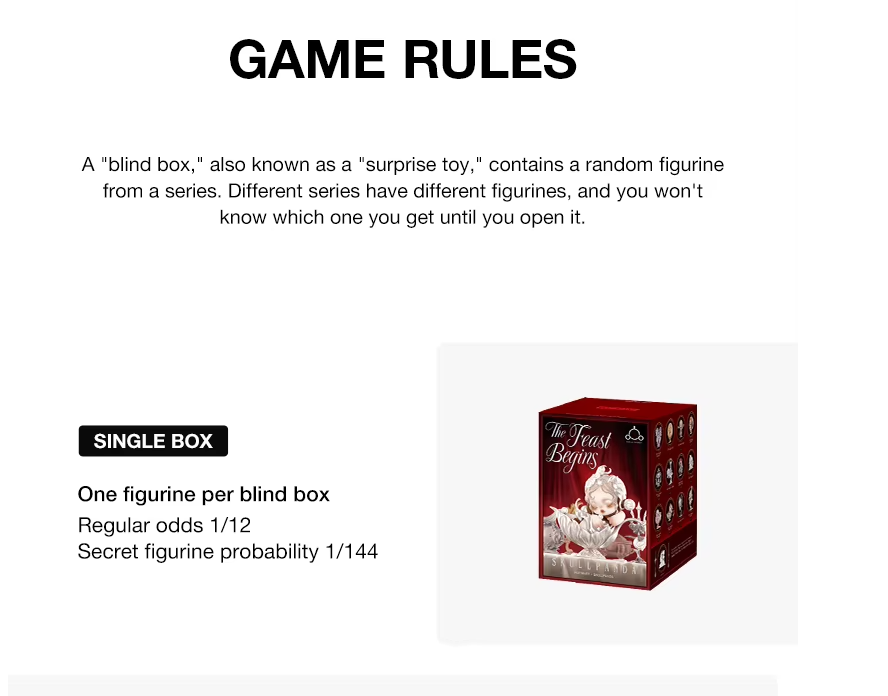 POP MART SKULLPANDA - The Feast Begins Series Figures Blind Box